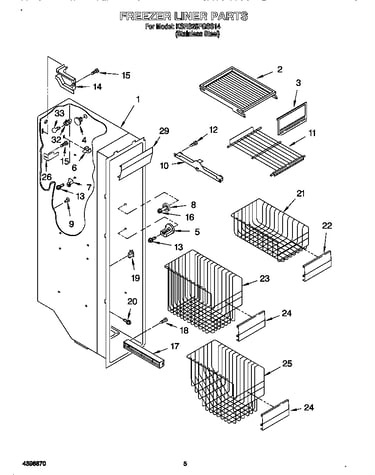 Freezer liner