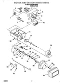 Motor and ice container