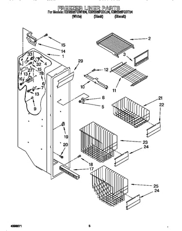 Freezer liner