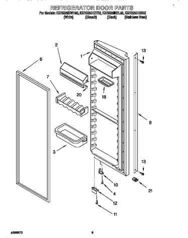 Refrigerator door