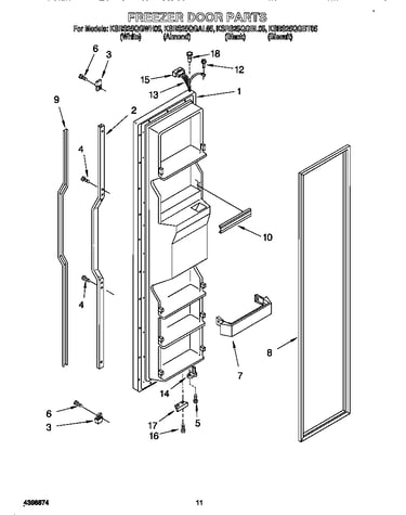 Freezer door