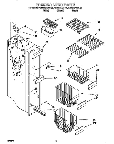 Freezer liner