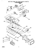 Motor and ice container