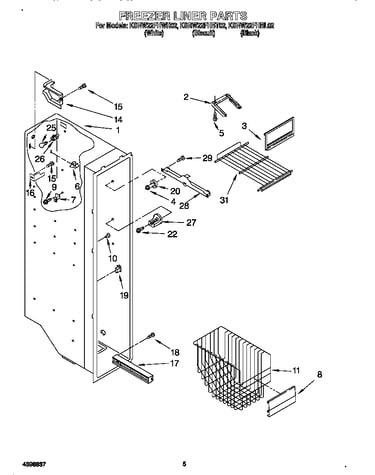 Freezer liner