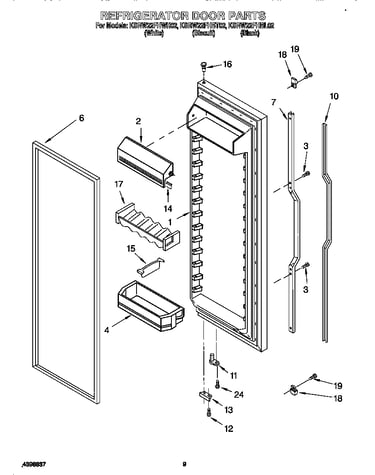 Refrigerator door
