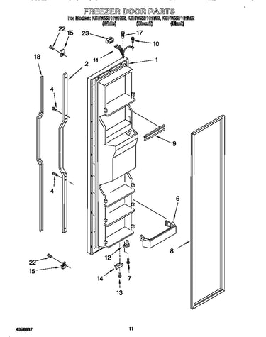 Freezer door