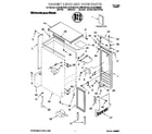 KitchenAid KUIS155HWH2 cabinet liner and door diagram