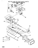 Motor and ice container