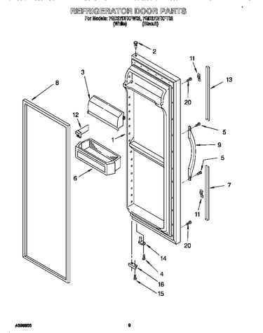 Refrigerator door