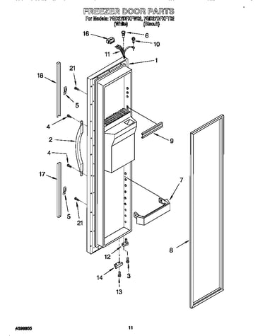 Freezer door