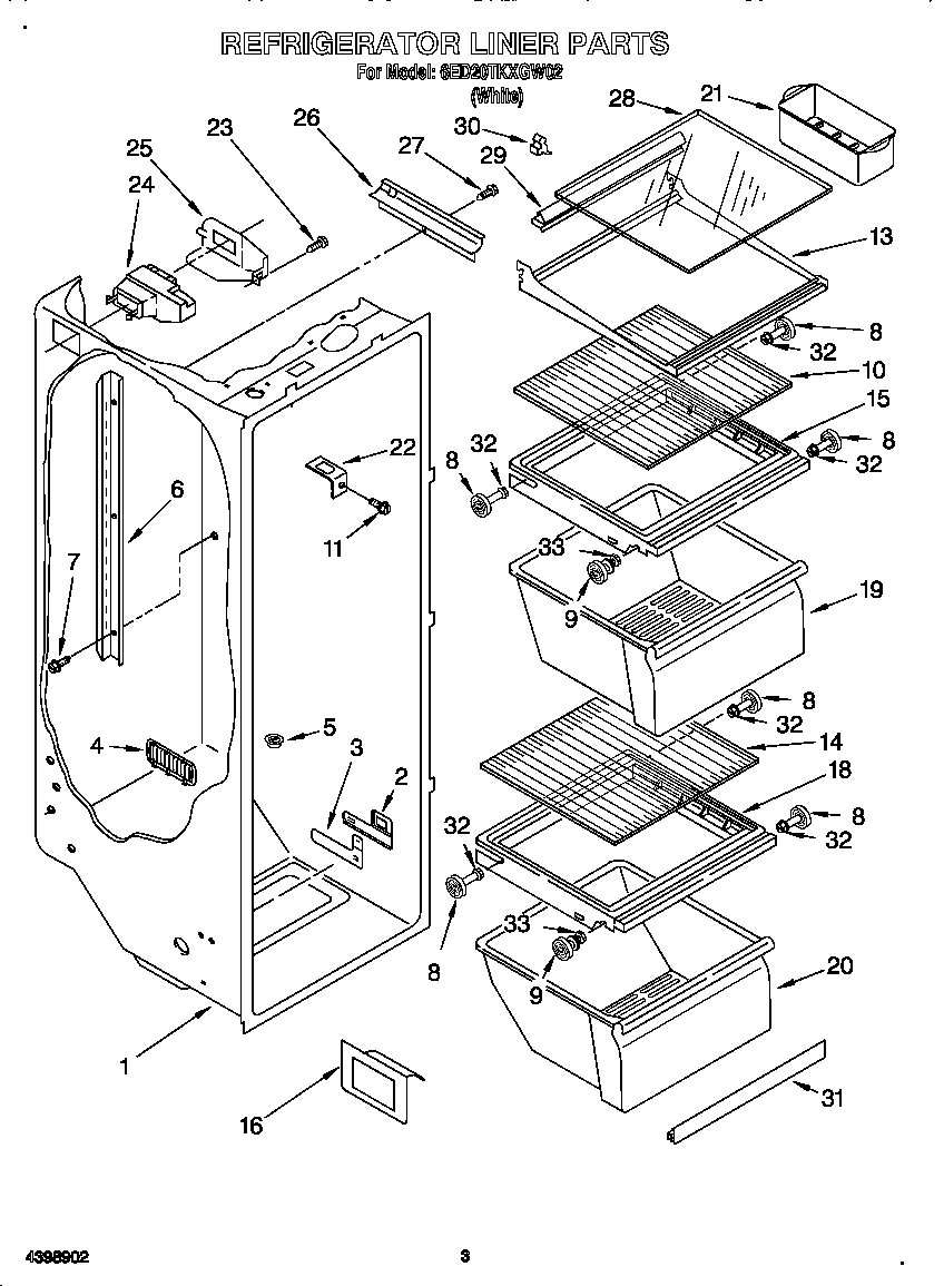 Refrigerator liner