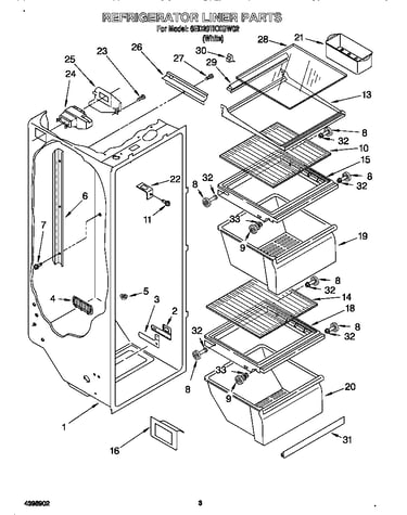 Refrigerator liner