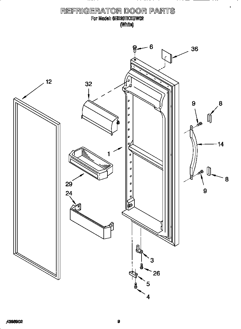 Refrigerator door
