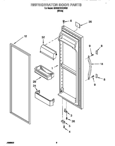 Refrigerator door