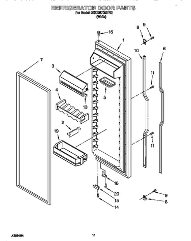 Refrigerator door