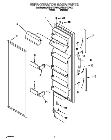 Refrigerator door