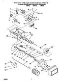 Motor and ice container