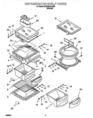 Refrigerator shelf