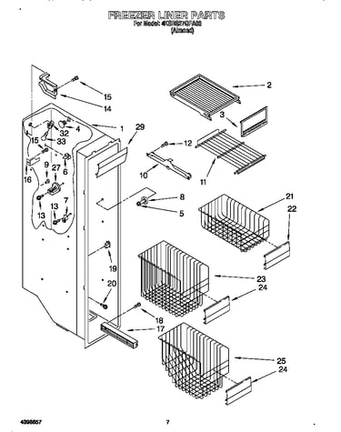 Freezer liner