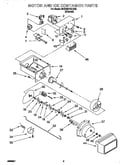 Motor and ice container
