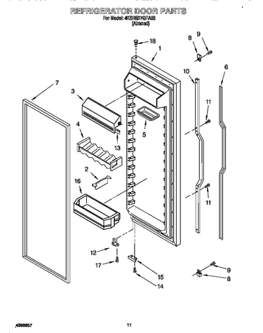 Refrigerator door