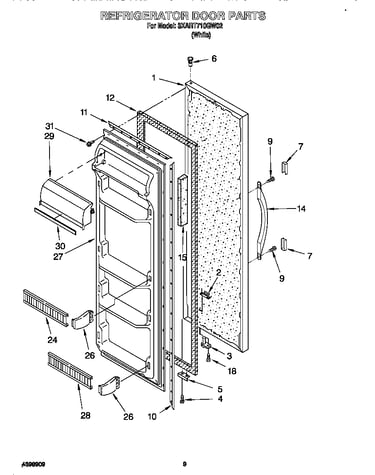 Refrigerator door