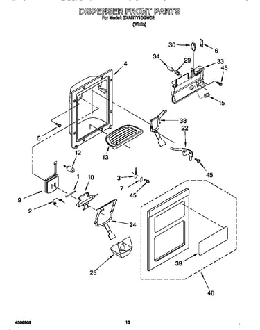 Dispenser front