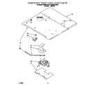 KitchenAid KEMS377BBL2 component shelf and latch diagram