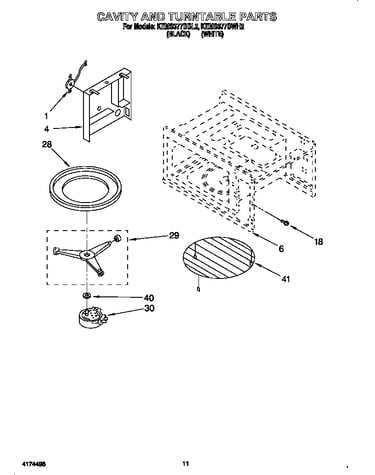 Cavity and turntable