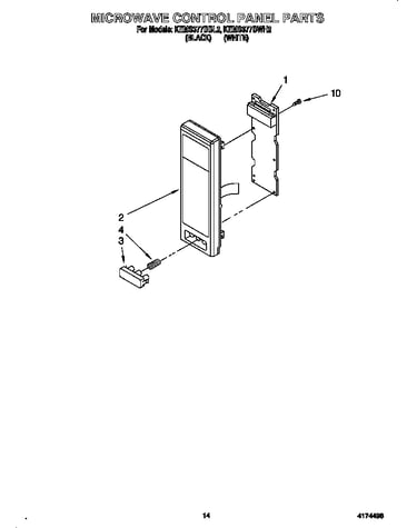 Microwave control panel