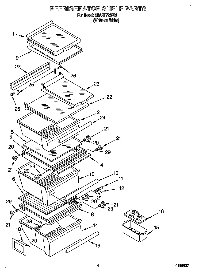 Refrigerator shelf