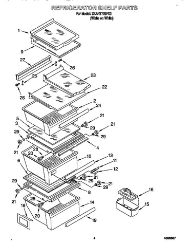 Refrigerator shelf