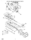 Motor and ice container