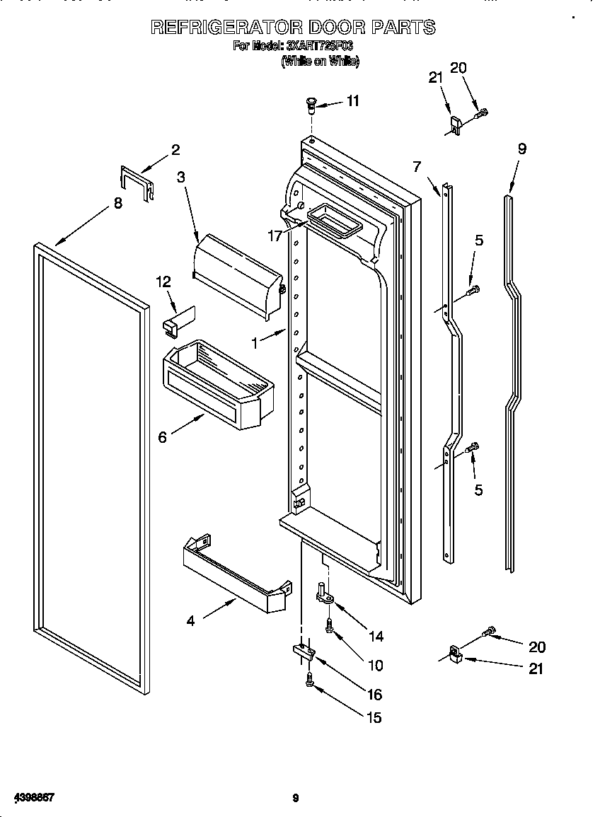 Refrigerator door