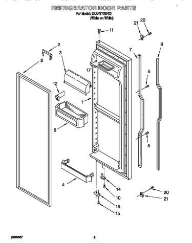 Refrigerator door