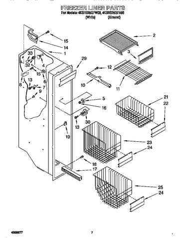 Freezer liner