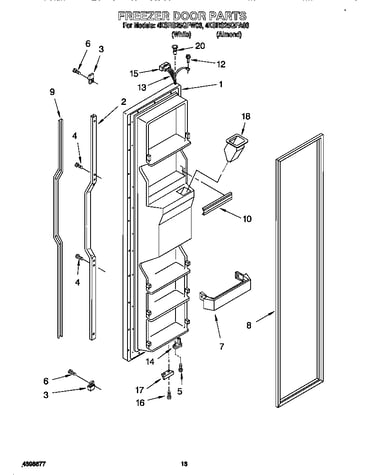 Freezer door