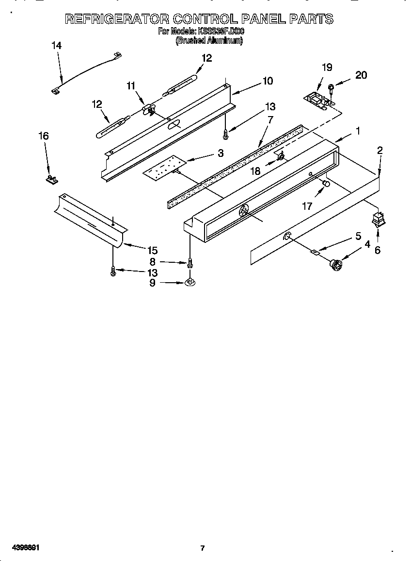 REFRIGERATOR CONTROL PANEL