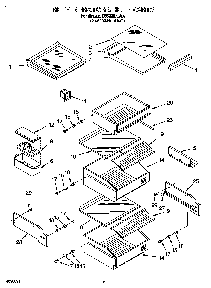 Refrigerator shelf