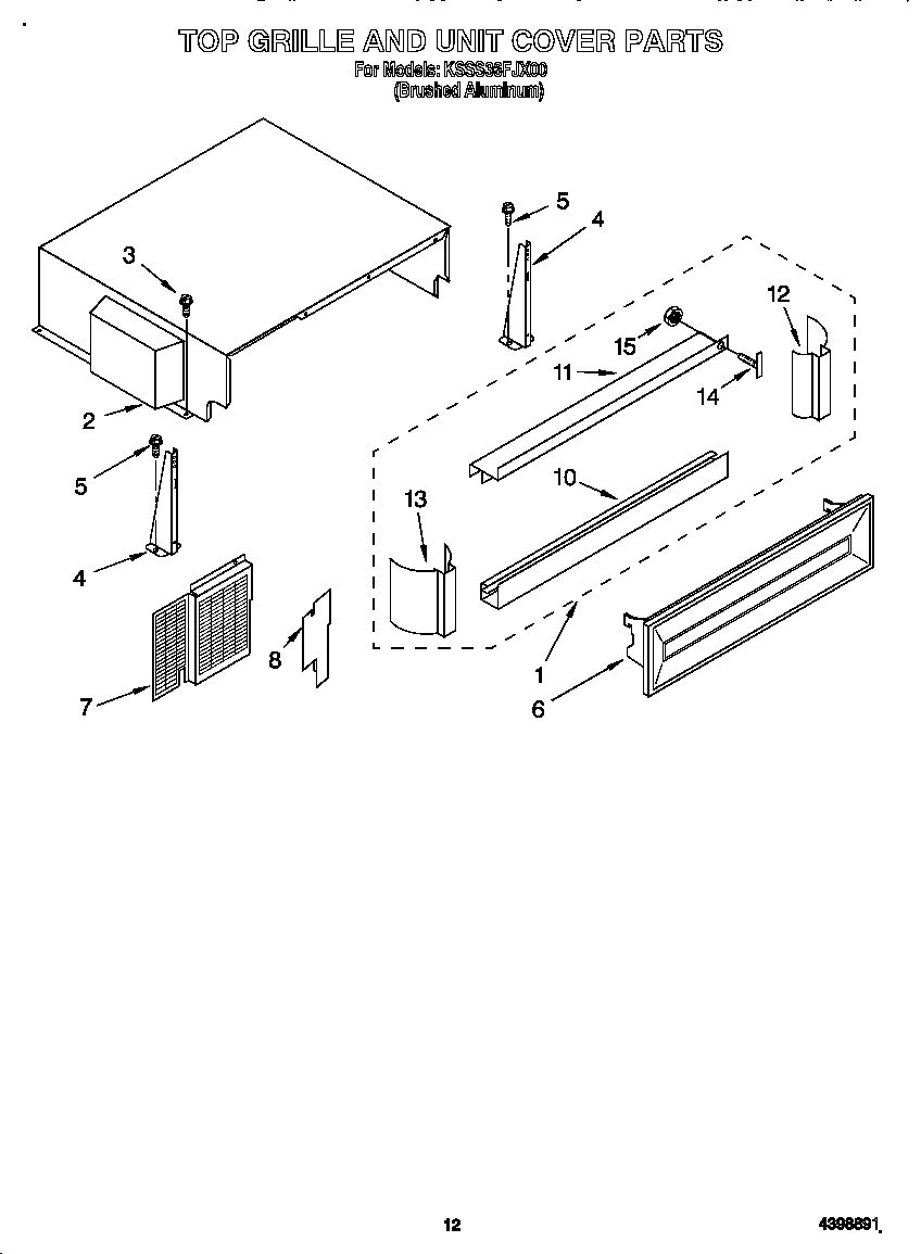 Top grille and unit cover