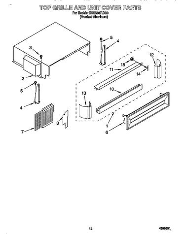 Top grille and unit cover