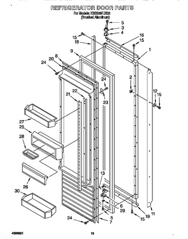 Refrigerator door
