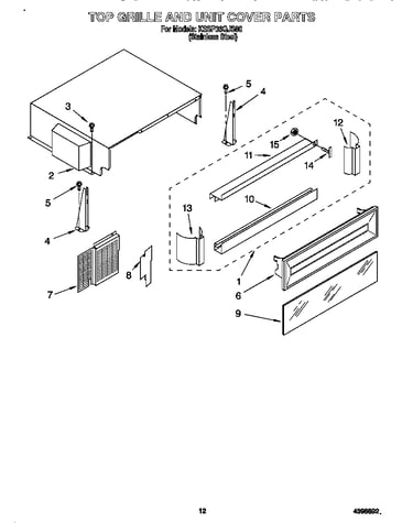 Top grille and unit cover