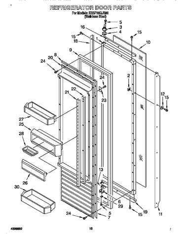 Refrigerator door