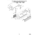 KitchenAid KSSS48FJW00 top grille and unit cover diagram