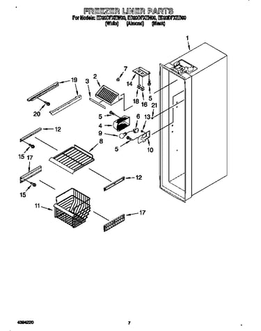 Freezer liner