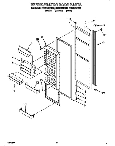 Refrigerator door