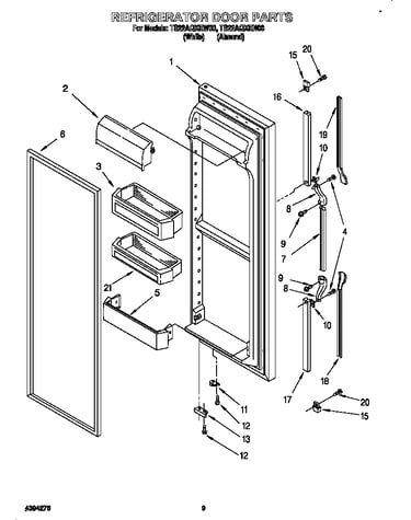 Refrigerator door