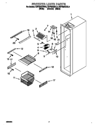 Freezer liner