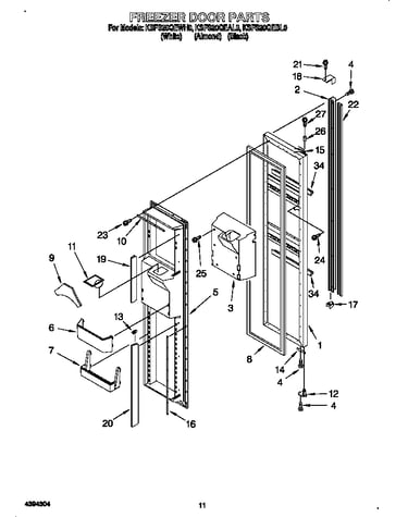 Freezer door